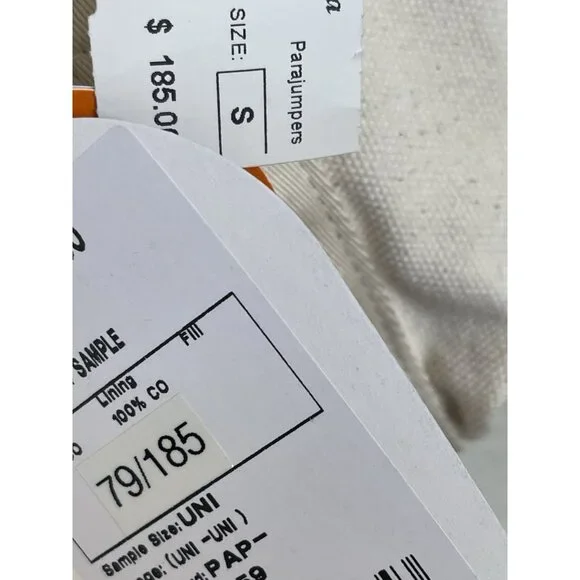 Parajumpers Beach Tote Bag Cream Orange Adjustable Strap Crossbody Logo $185 - Picture 10 of 14